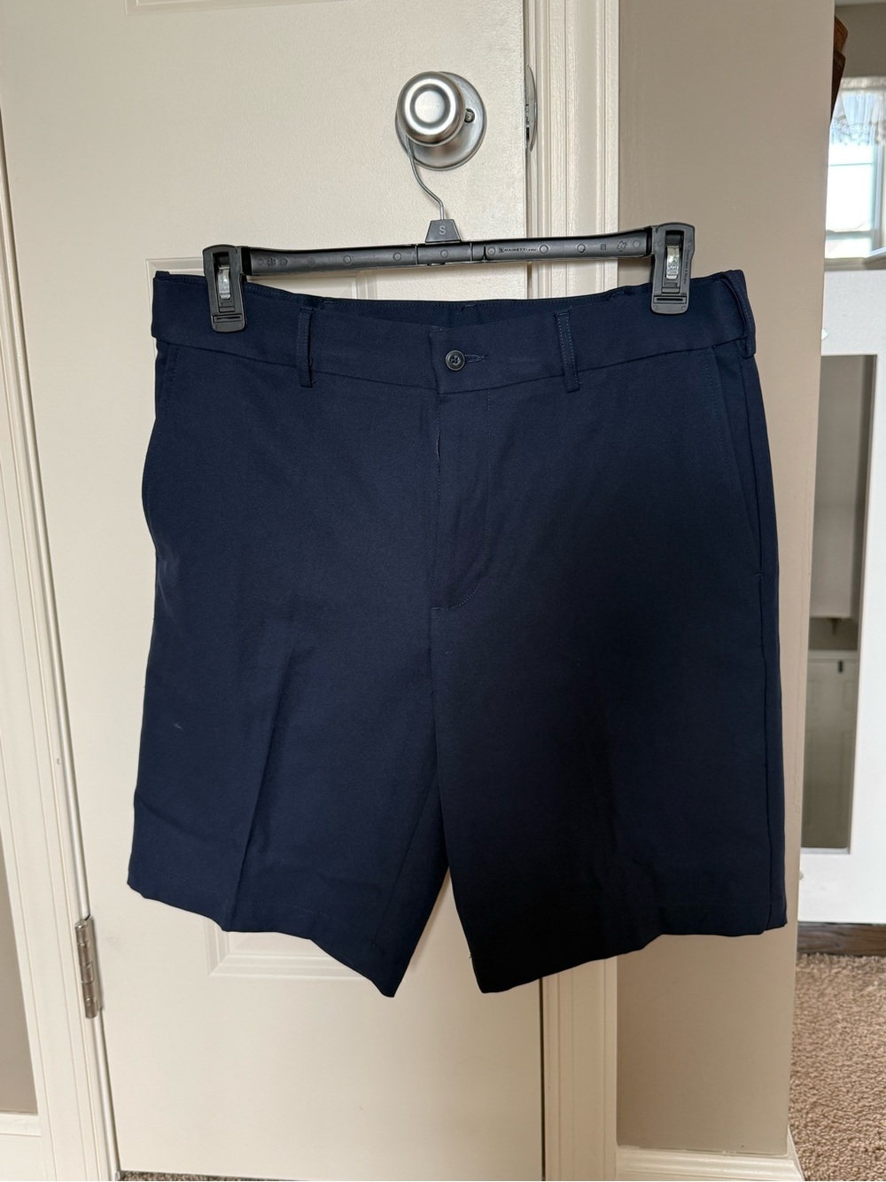 Grand Slam Navy Flat-Front Men's Golf Shorts